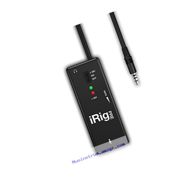 IK Multimedia iRig Pre microphone preamp for smartphones and tablets
