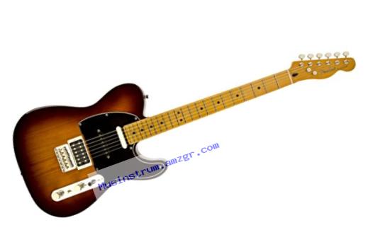 Fender Modern Player Tele Plus  Electric Guitar, Honey Burst, Maple Fretboard