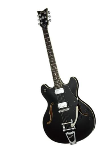 Schecter Corsair with Bigsby Electric Guitar (Gloss Black)
