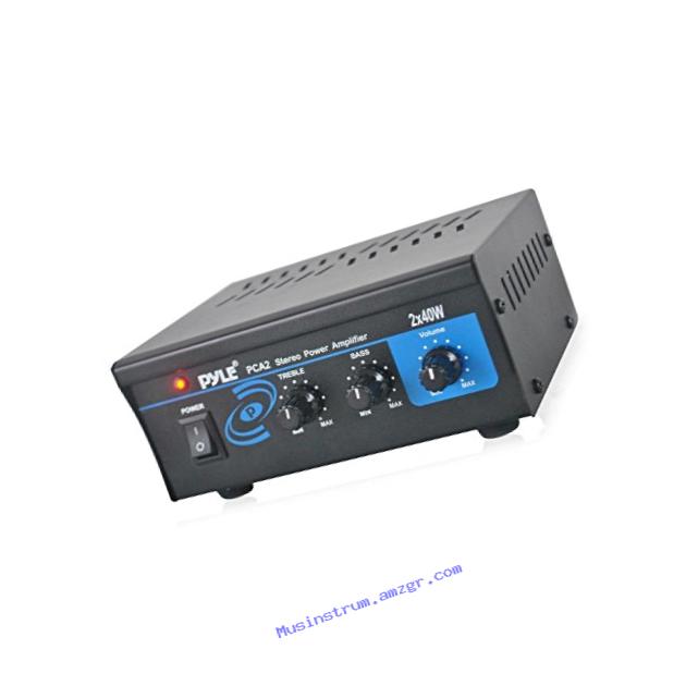 Pyle Home PCA2 2X40-Watt Stereo Mini Power Amplifier