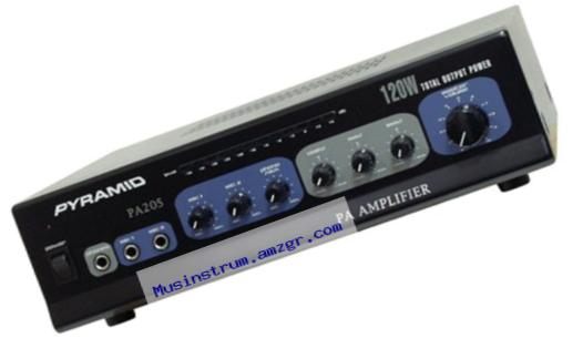 Pyramid PA205 Amplifier With Microphone Input (120-Watt)