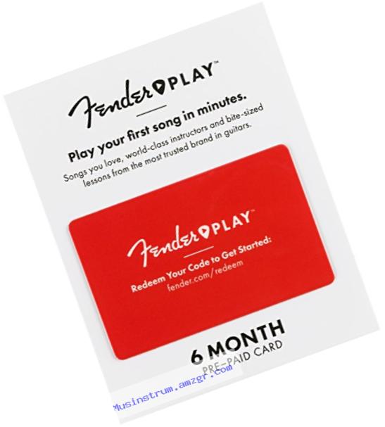 Fender Play ?? Instructional, Learn to Play Guitar Lesson Platform for Beginners ?? 6 Month Prepaid Gift Card