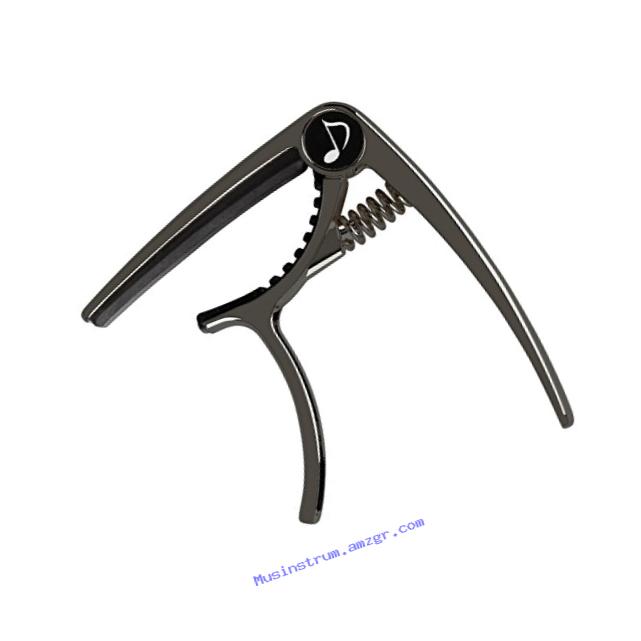 Donner DC-2 Guitar Capo for Acoustic and Electric Guitar, Black