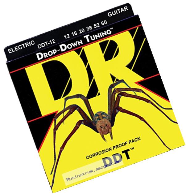 DR Strings DDT-12 Nickel Plated Electric Guitar Strings, Extra Heavy